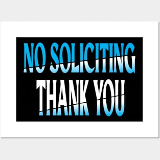 No Soliciting Thank You Posters and Art